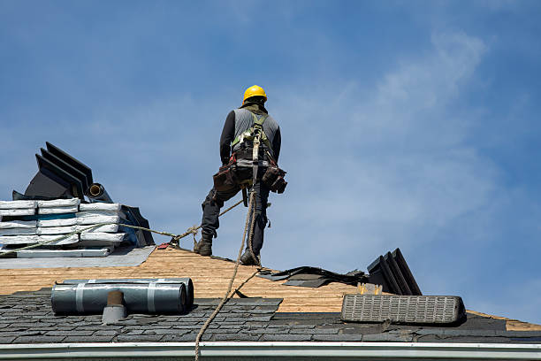 Professional Gutter Installation technician working in Annandale, VA